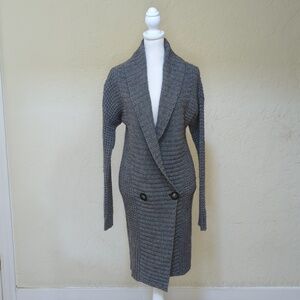 Club Monaco Alpaca Wool Double Breasted Shawl Collar Coatigan Small